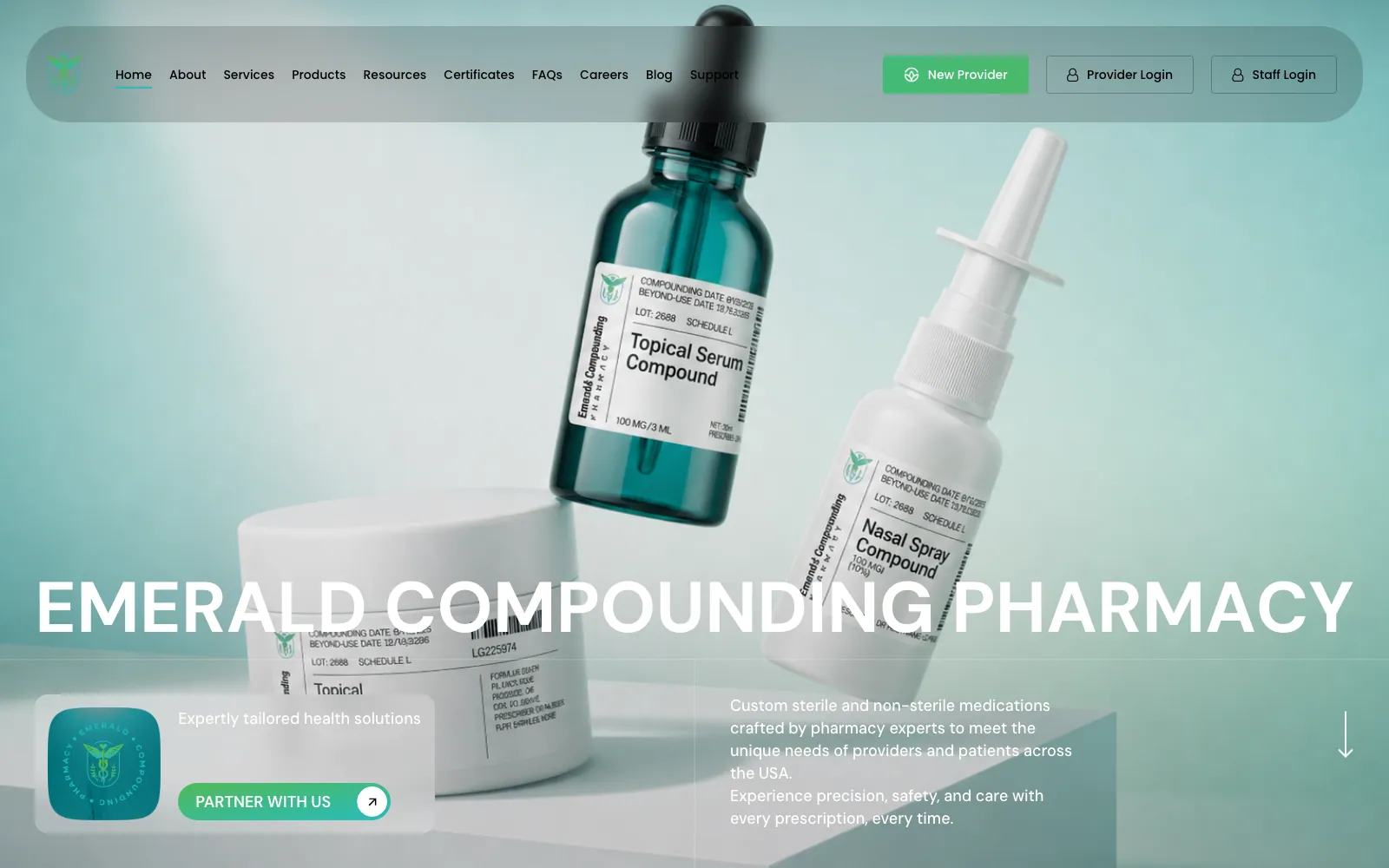Emerald Compounding Pharmacy key visual